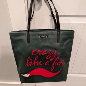 🦊 Kate Spade New York “Crazy Like a Fox” Tote Bag 🦊